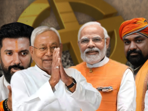 Bihar, Patna, Amit Shah, Narendra Modi, NDA, Chirag Paswan, Narendra Modi,  Jitan Ram Manjhi | 4 सवाल में NDA की सीट शेयरिंग के मायने समझिए: पहली बार  एनडीए में BJP बड़ा भाई;