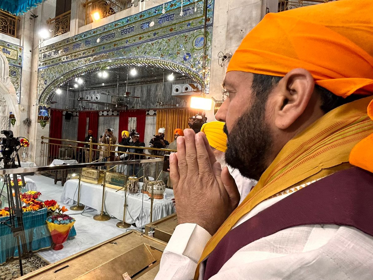 Panchkula CM Nayab Singh Saini Gurudwara Shri Nada Sahib