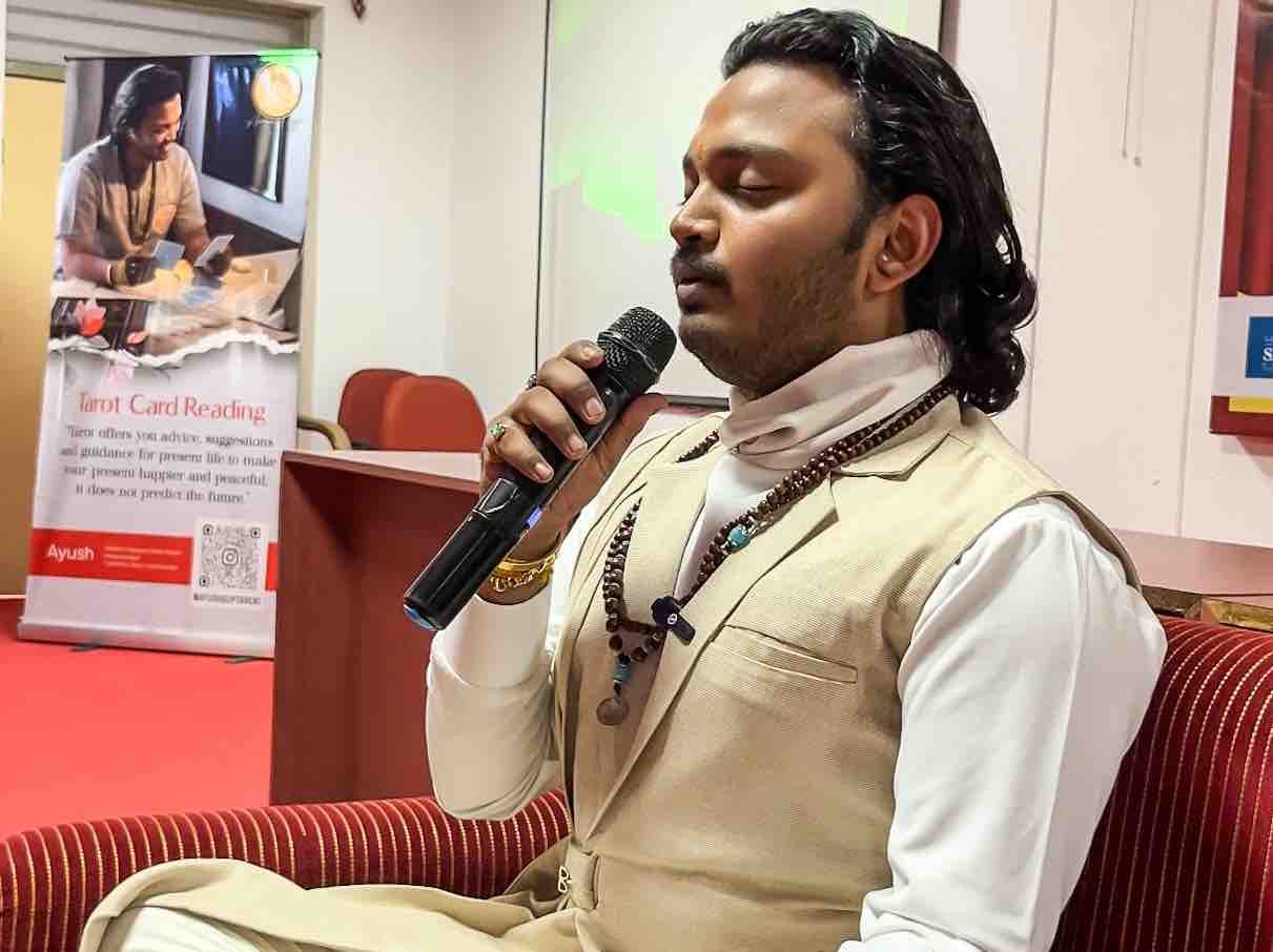 Reiki healer Ayush Gupta came to Indore