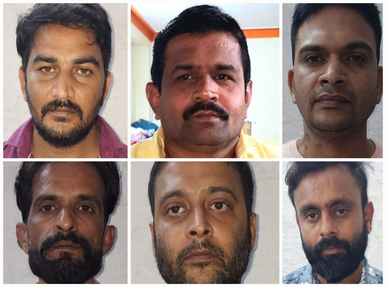 पुलिस ने जुआरियों को गिरफ्तार किया।