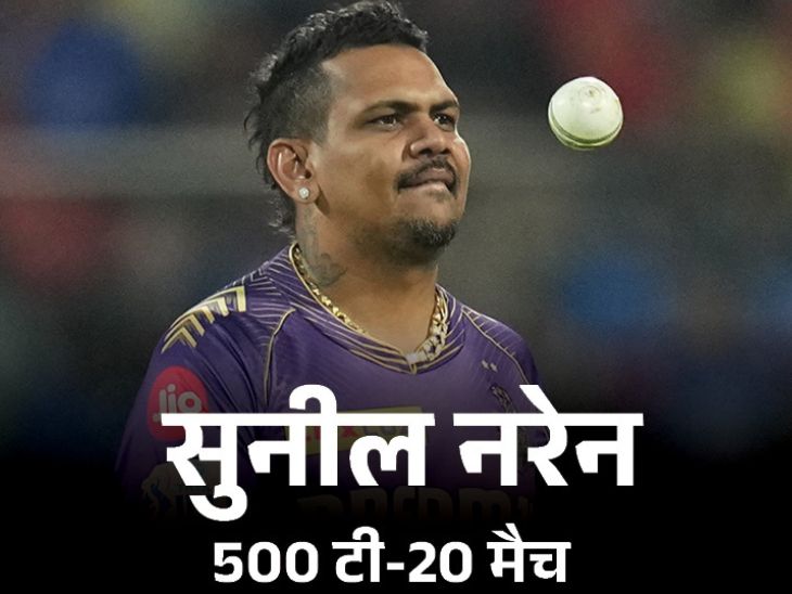 500वें टी-20 में प्लेयर ऑफ द मैच बने नरेन: विराट RCB से सबसे ज्यादा सिक्स लगाने वाले प्लेयर, गेल को पीछे छोड़ा; रिकॉर्ड्स 500वें टी-20 में प्लेयर ऑफ द मैच बने नरेन: विराट RCB से सबसे ज्यादा सिक्स लगाने वाले प्लेयर, गेल को पीछे छोड़ा; रिकॉर्ड्स