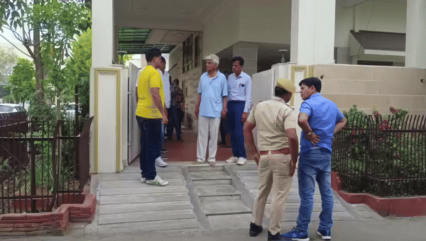 यह है भीलवाड़ा स्थित विवेक विहार में विवेक धाकड़ का घर।