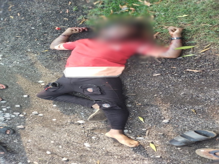 युवक के सिर पर बीयर की बोतल फोड़कर हत्या कर दी गई। - Dainik Bhaskar