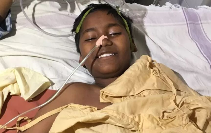 तस्वीर 11 साल के गोपाल सेजानी की है। हमले के बाद उसे अस्पताल में भर्ती कराया गया था। जहां उसकी मौत हो गई थी।