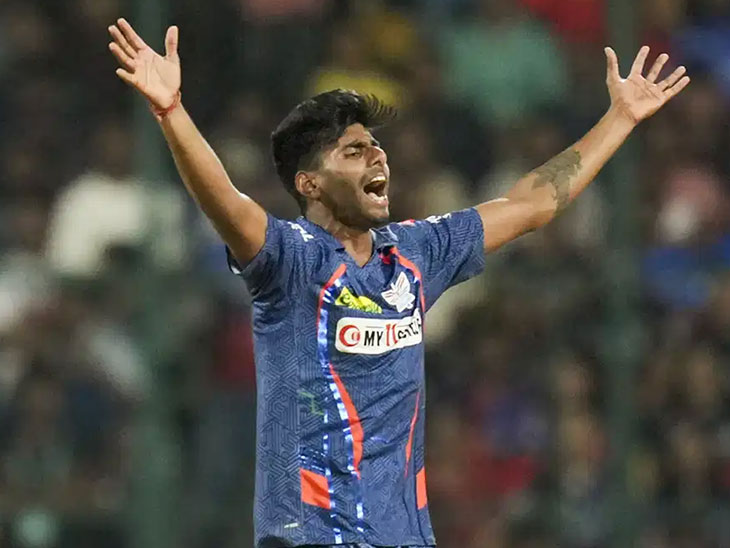 मयंक यादव इस सीजन IPL में सबसे तेज गेंद फेंकने वाले गेंदबाज हैं। - Dainik Bhaskar