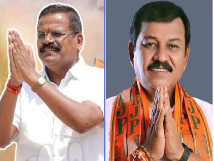 कांग्रेस प्रत्याशी राजेंद्र साहू और भाजपा प्रत्याशी विजय बघेल - Dainik Bhaskar