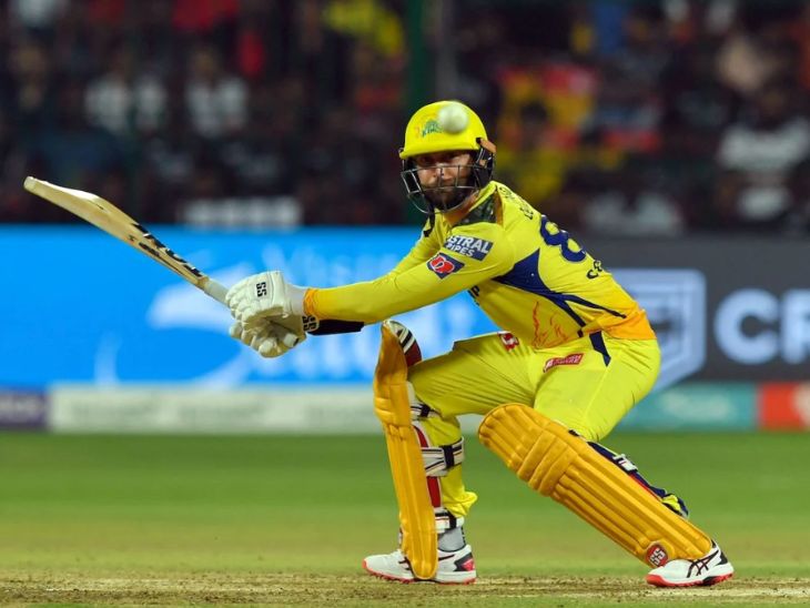 डेवोन कॉन्वे IPL के पिछले सीजन CSK के टॉप रन स्कोरर थे। - Dainik Bhaskar
