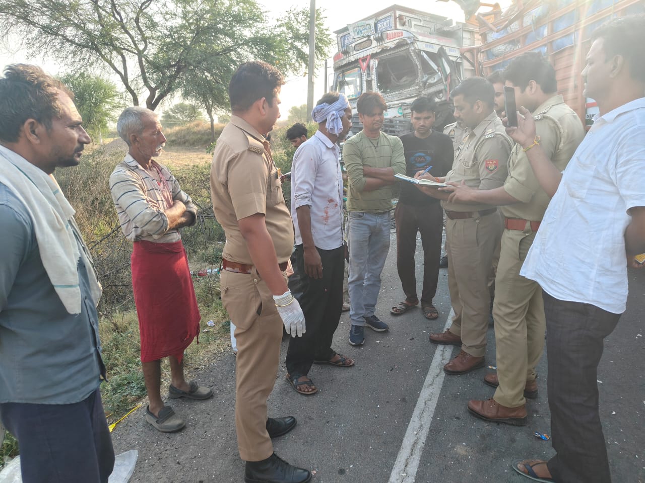 Horrible road accident in Kanpur countryside