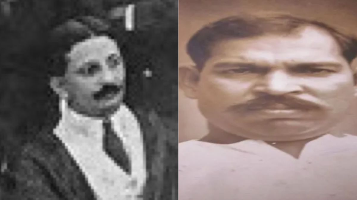 संविधान सभा के सदस्य केटी शाह (बाएं) और शिब्बन लाल सक्सेना (दाएं) चाहते थे कि संविधान में उद्योगों पर सरकार के नियंत्रण के लिए स्पष्ट प्रावधान शामिल किए जाएं।