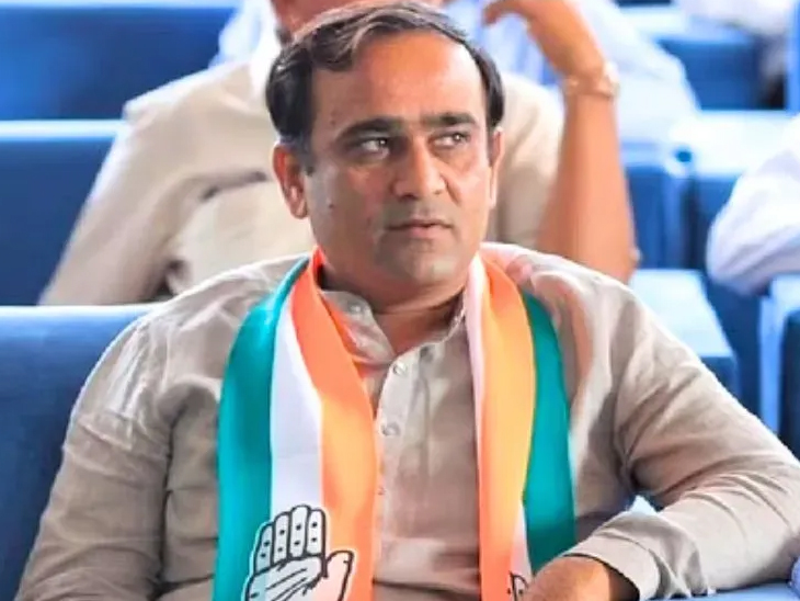 सूरत कांग्रेस के कैंडिडेट नीलेश कुंभाणी, जिनका नामांकन रद्द हो चुका है। - Dainik Bhaskar