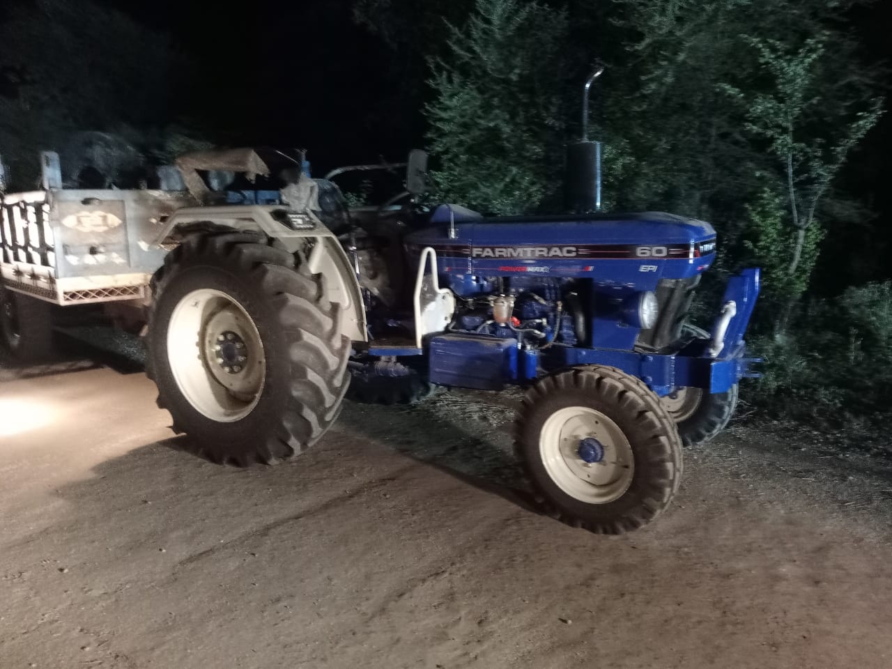 A young man died after being crushed by a tractor