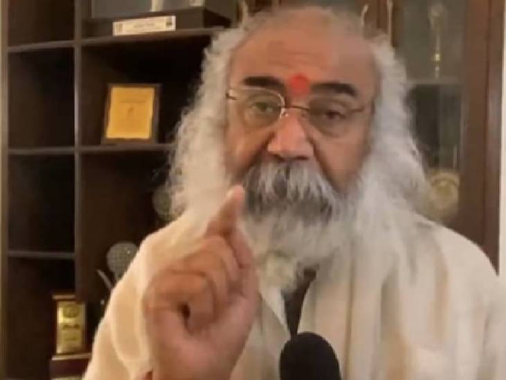 आचार्य प्रमोद कृष्णम् ने मंगलवार को दैनिक भास्कर से खास बातचीत की। - Dainik Bhaskar