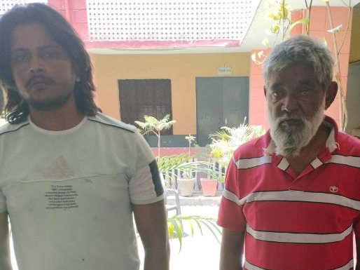 श्रीगंगानगर में पुलिस की गिरफ्त में आरोपी। - Dainik Bhaskar