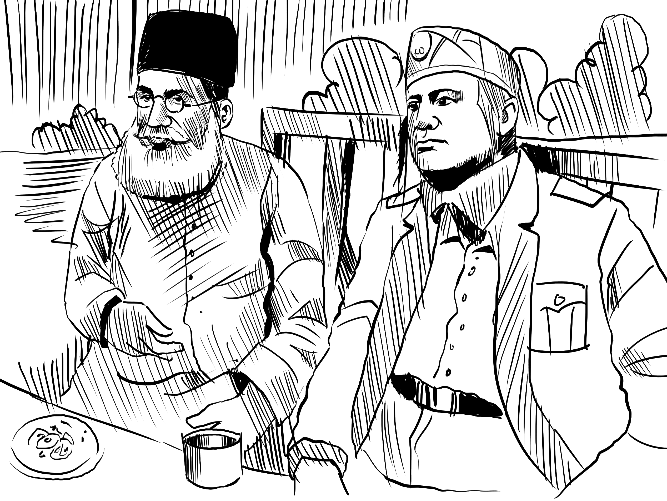 इटली के तानाशाह रहे मुसोलिनी के साथ डॉ. बीएस मुंजे।
