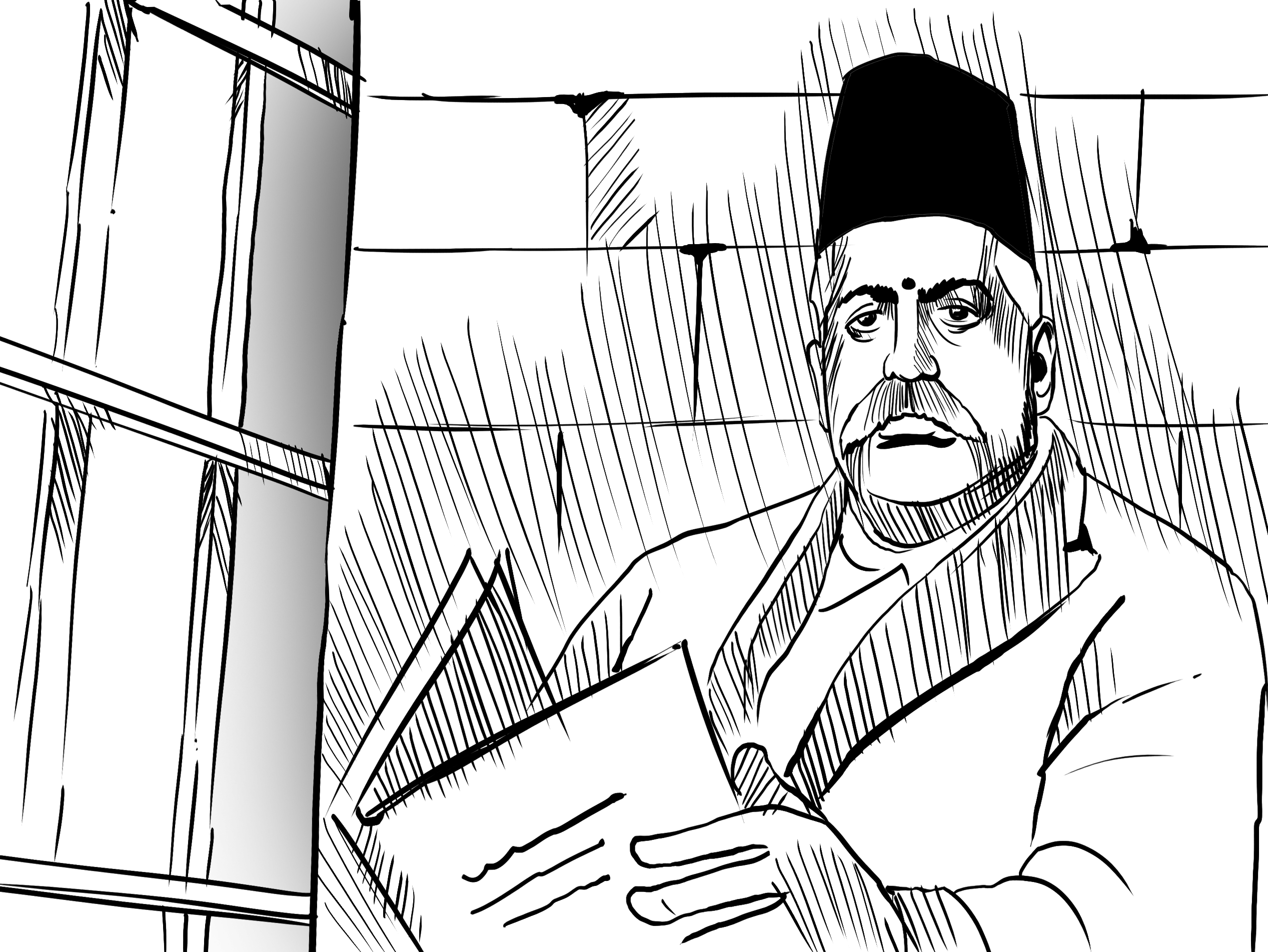 जंगल सत्याग्रह आंदोलन के दौरान जेल में बंद केशव बलिराम हेडगेवार।