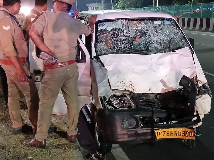Horrible road accident in Kanpur