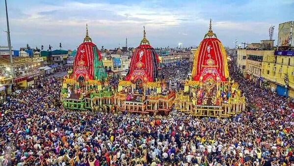 Photo taken during the 2024 Rath Yatra in Puri.