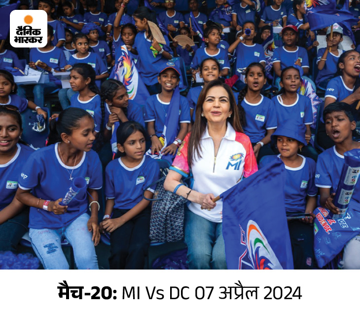 मैच देखने के लिए मुंबई भर से करीब 18 हजार बच्चे वानखेड़े स्टेडियम पहुंचे। रिलायंस फाउंडेशन और मुंबई इंडियंस की पहल एजुकेशन एंड स्पोर्ट्स फॉर ऑल (ESA) के माध्यम से बच्चों को ये मौका मिला।