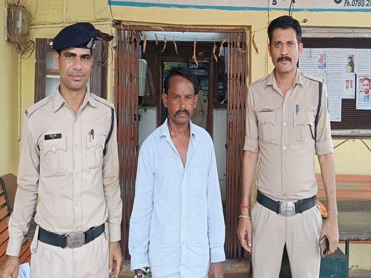 आरोपी पति पुलिस की गिरफ्त में - Dainik Bhaskar