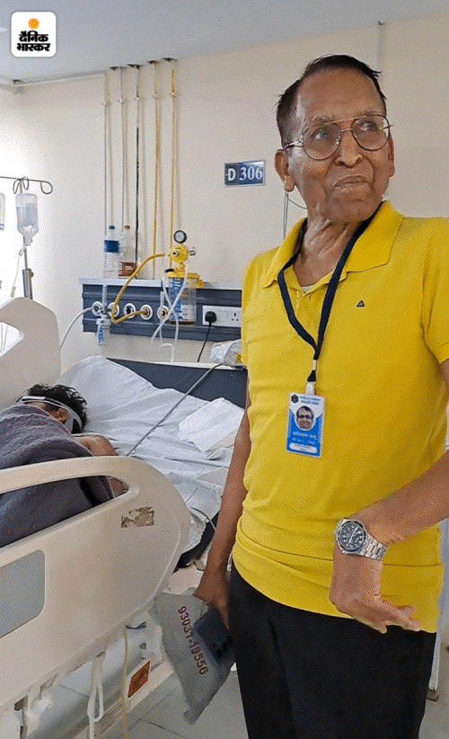 ये 83 साल के राधेश्याम साबू हैं। पिछले 20 सालों से जरूरतमंद मरीजों की मदद कर रहे हैं। अभी उन्होंने 10 लाख की एक मशीन एम्स भोपाल को दी है।