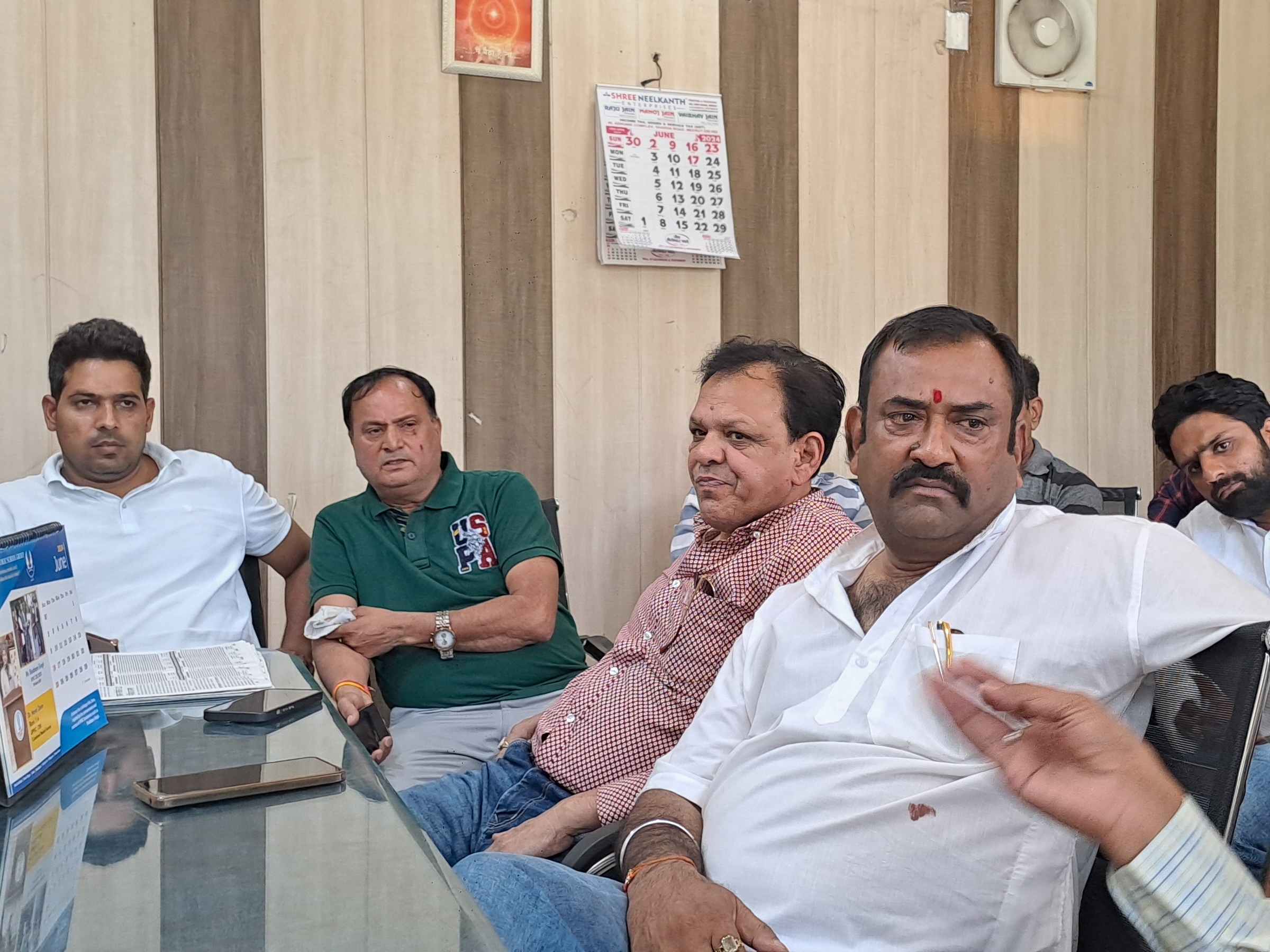 BJP leader inside Meerut police station