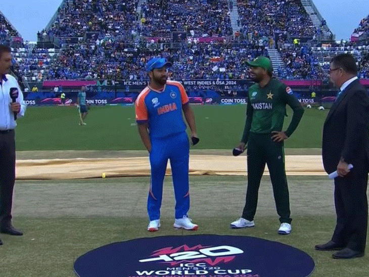 T20 Wolrd Cup India Vs Pakistan Video Update | Virat Kohli Babar Aza |  रोहित ने पिकअप शॉट पर सिक्स लगाया: नसीम की पहली बॉल पर कोहली ने चौका लगाया;  भारतीय इनिंग