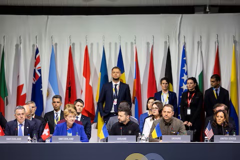 यूक्रेन के पीस समिट में अमेरिका और यूरोपीय देशों समेत 90 देशों के प्रतिनिधियों ने हिस्सा लिया है।