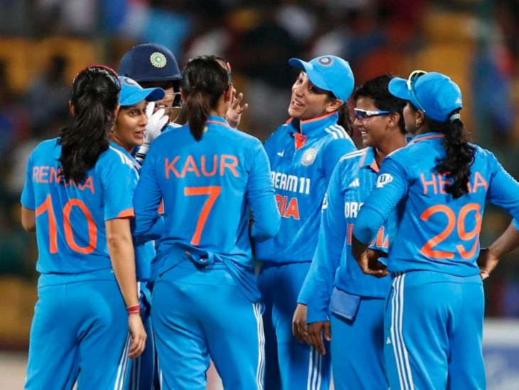 भारतीय महिला टीम ने 143 रन से जीत दर्ज की। - Dainik Bhaskar