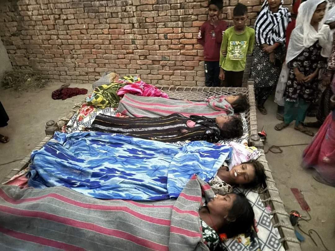 Four sisters who went to take bath in the river in Balrampur drowned ...