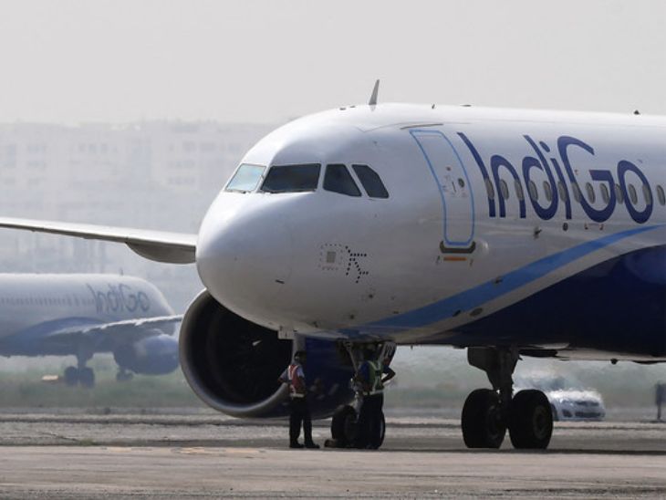 1 जून को चेन्नई से मुंबई जाने वाली इंडिगो फ्लाइट में ही बम की धमकी मिली थी। हालांकि, जांच के बाद फ्लाइट में कुछ भी संदिग्ध नहीं मिला। - Dainik Bhaskar