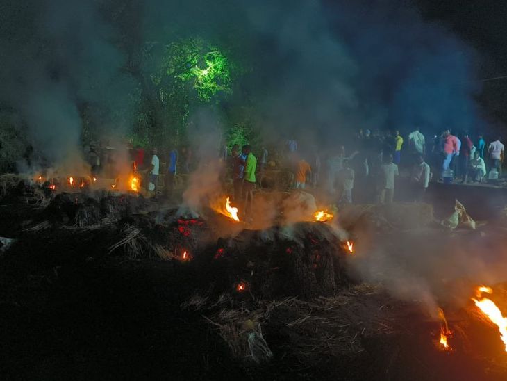 करुणापुरम गांव में सरकार ने दाह संस्कार की तैयारियां की थीं।