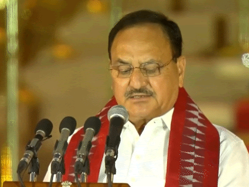 जेपी नड्‌डा ने 4 जून को चौथे नंबर पर कैबिनेट मंत्री की शपथ ली थी। - Dainik Bhaskar