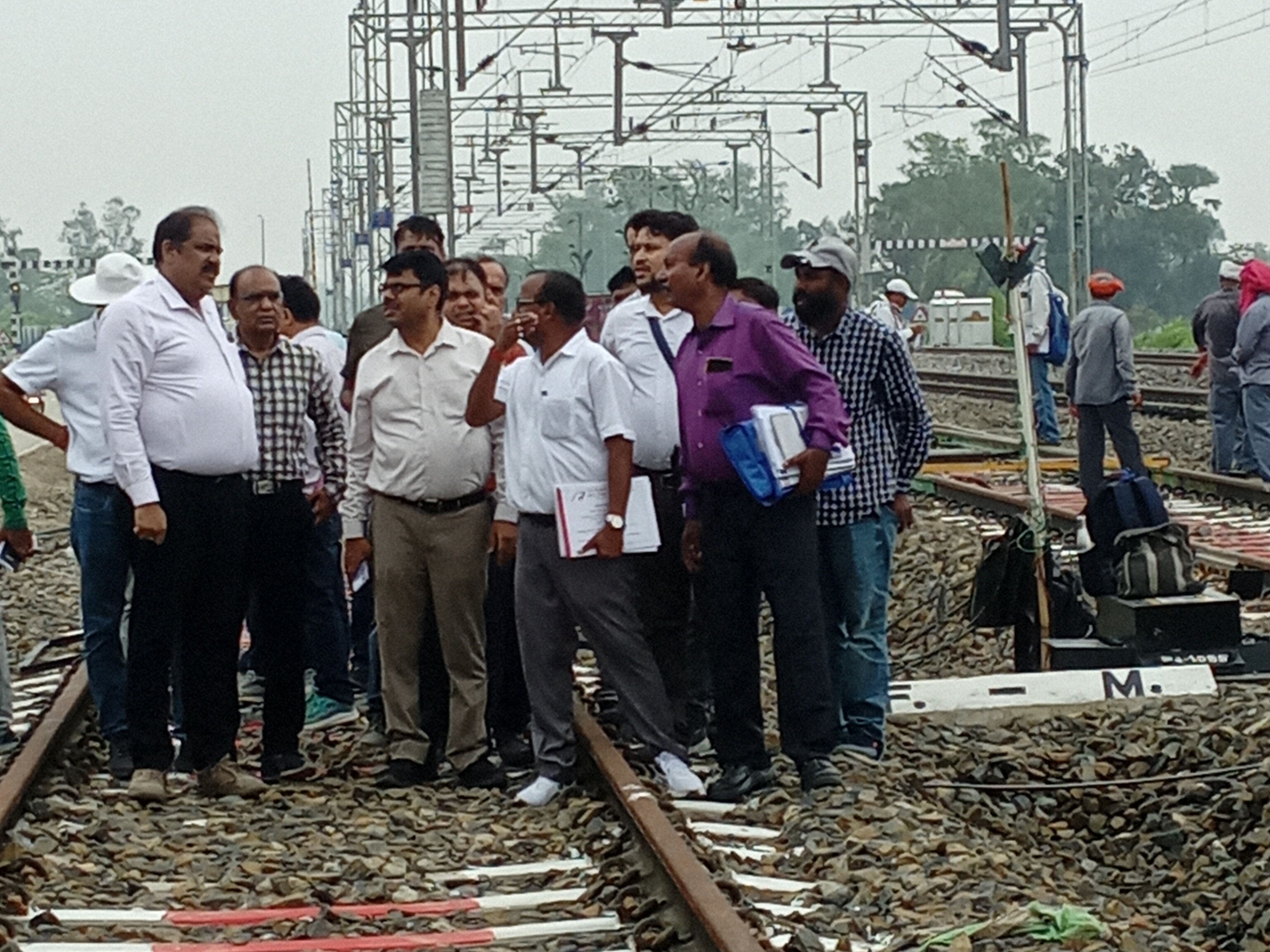 Work on the Bhatni-Aundihar rail section doubling project continues in ...