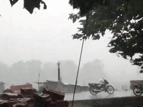 The weather became pleasant after heavy rain in Gorakhpur