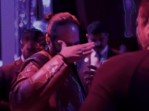 During the Sangeet ceremony, Anant Ambani kissed Salman's hands after shaking hands with him.
