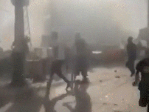 The Israeli army carried out an airstrike on a school in Gaza on July 6.