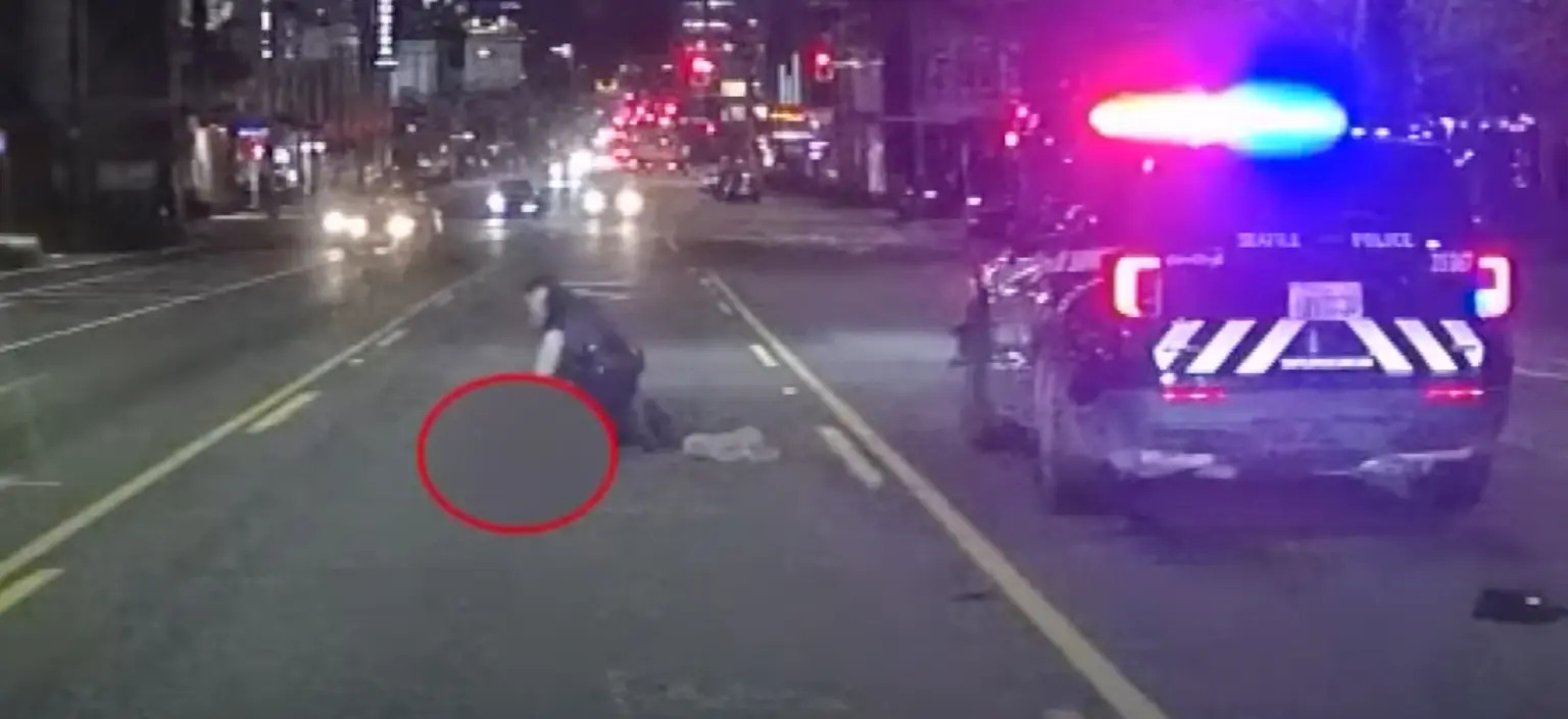 The picture is of the time when Jhanvi fell after being hit by the car.