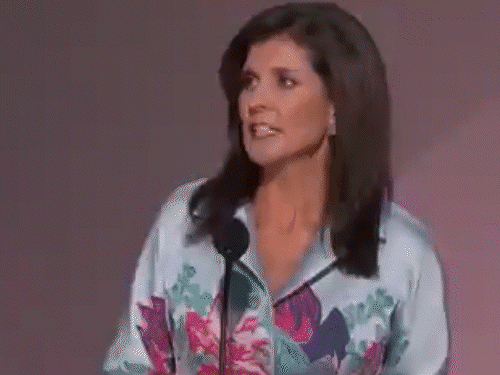 Nikki Haley said in her address that Putin did not attack Ukraine during Trump's reign because he knew he was tough.