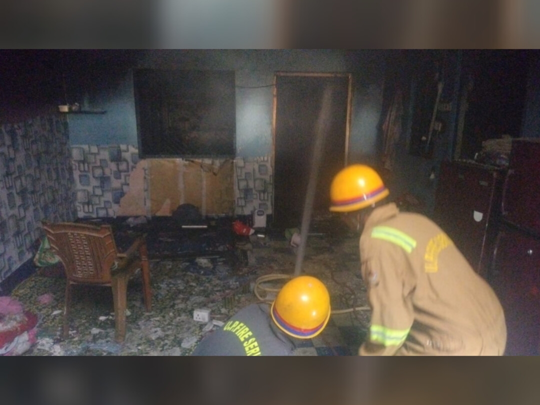 Fire broke out in BKT due to AC compressor bursting