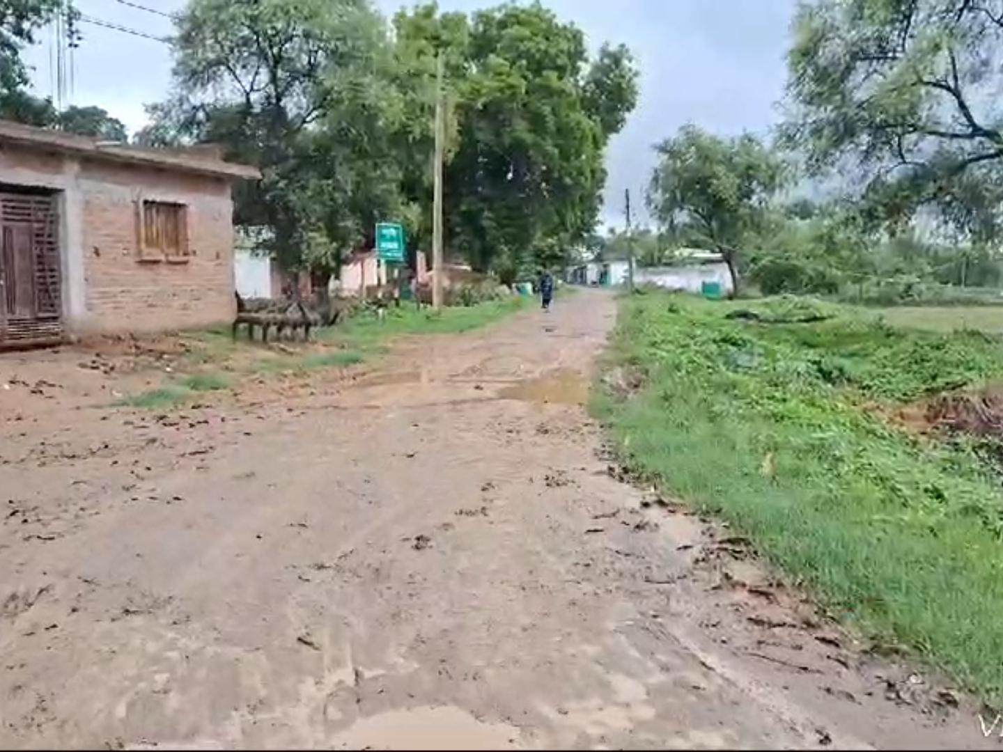 कच्ची सड़क होने के चलते लोगों को आने-जाने में होती है परेशानी।