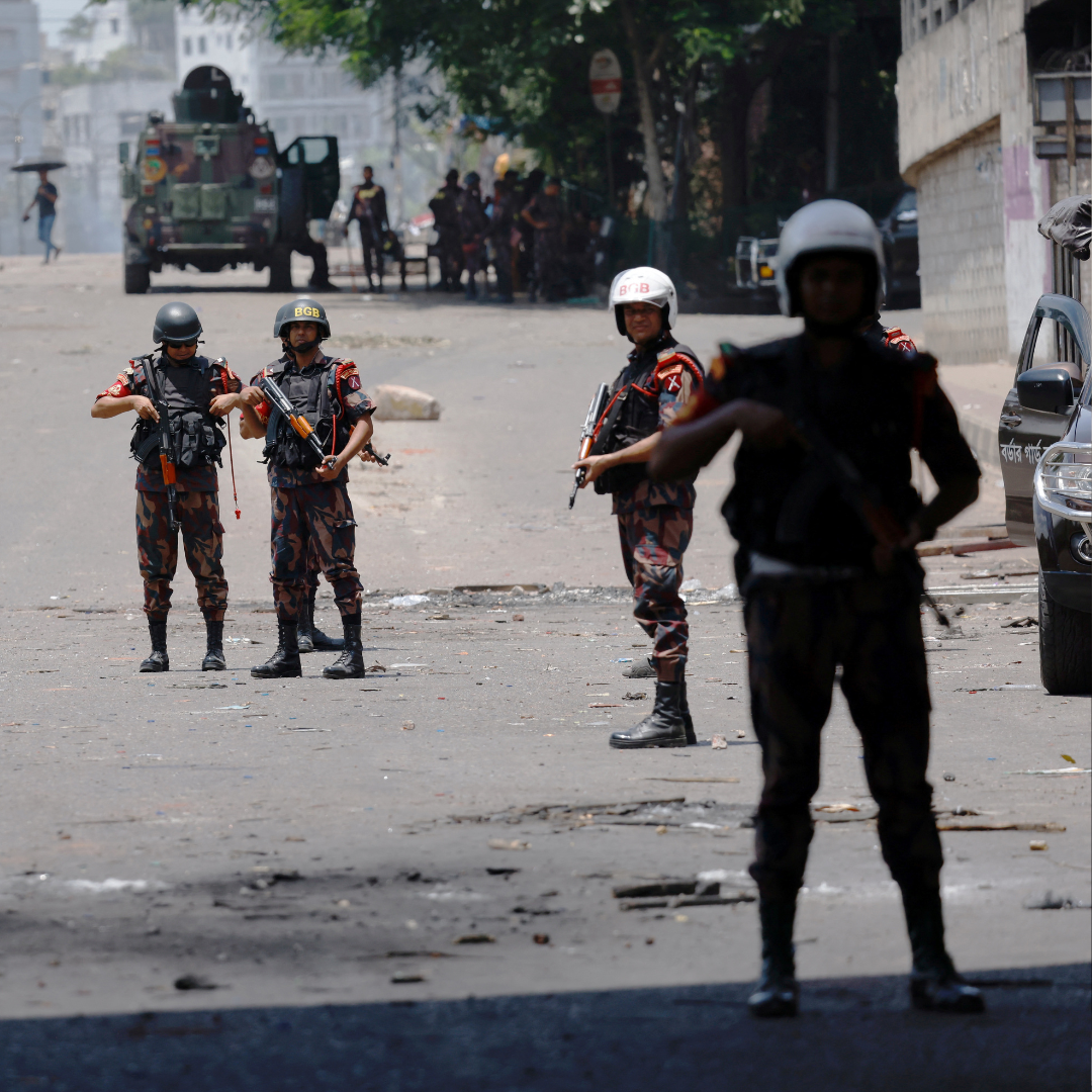 Bangladesh Army has been deployed to deal with violent protests against reservation