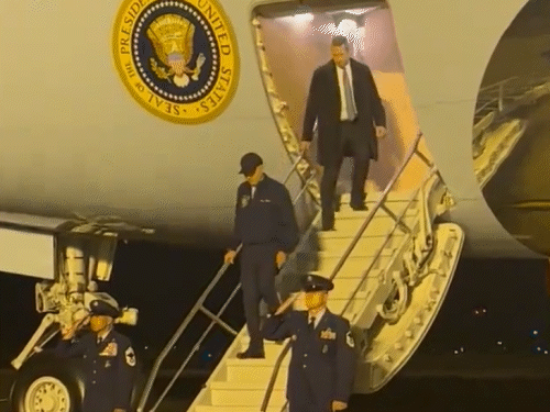 Biden was last seen disembarking from a plane on July 17.