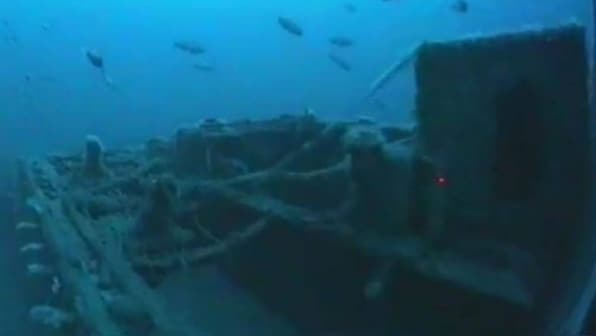 ये एमवी नूनगाह जहाज का बाहरी हिस्सा है जो पूरी तरह से सुरक्षित है।