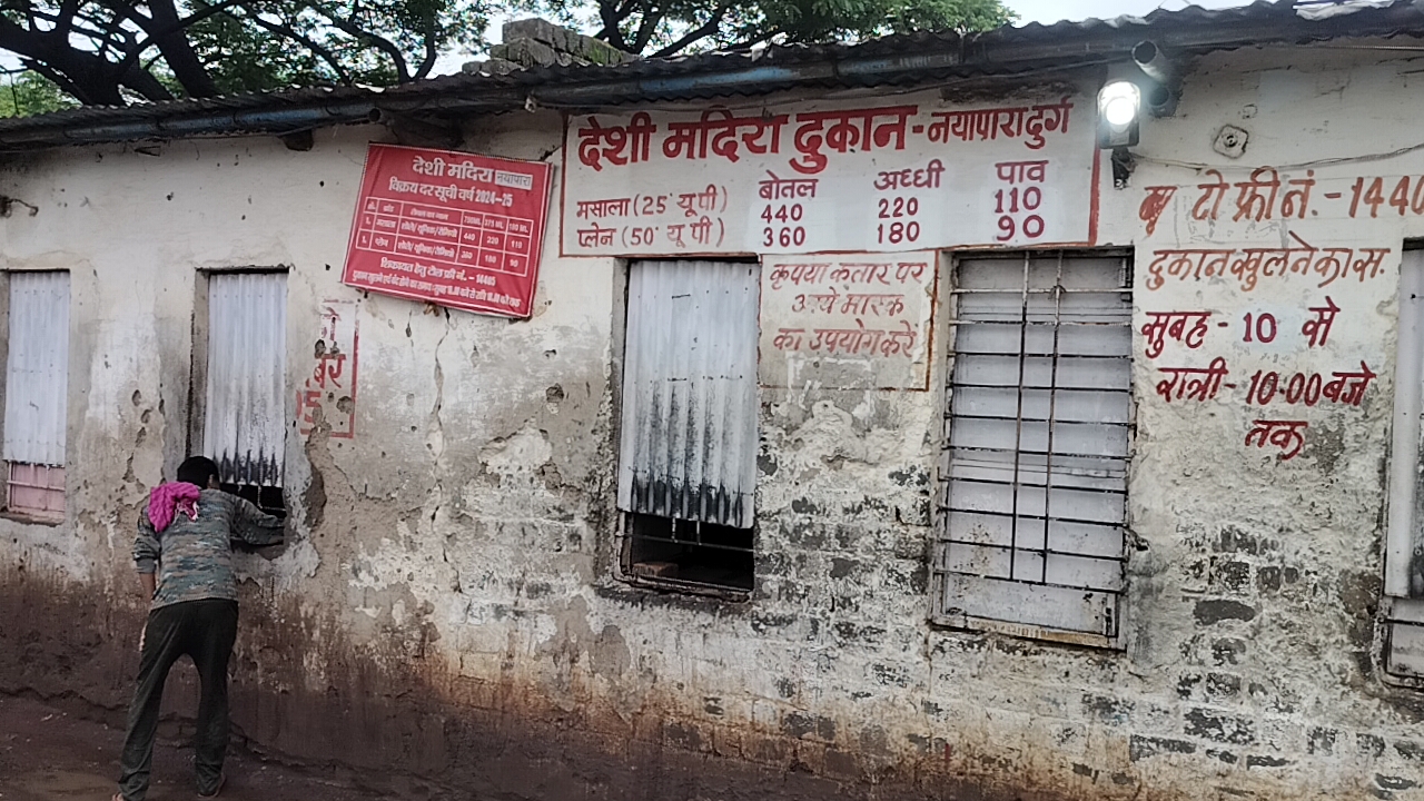 शराब दुकान में लाखों की चोरी।