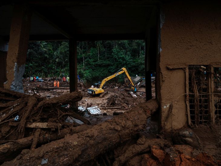 NDRF ने बताया कि तेज बारिश के कारण रेस्क्यू ऑपरेशन में दिक्कतों को सामना करना पड़ रहा है।