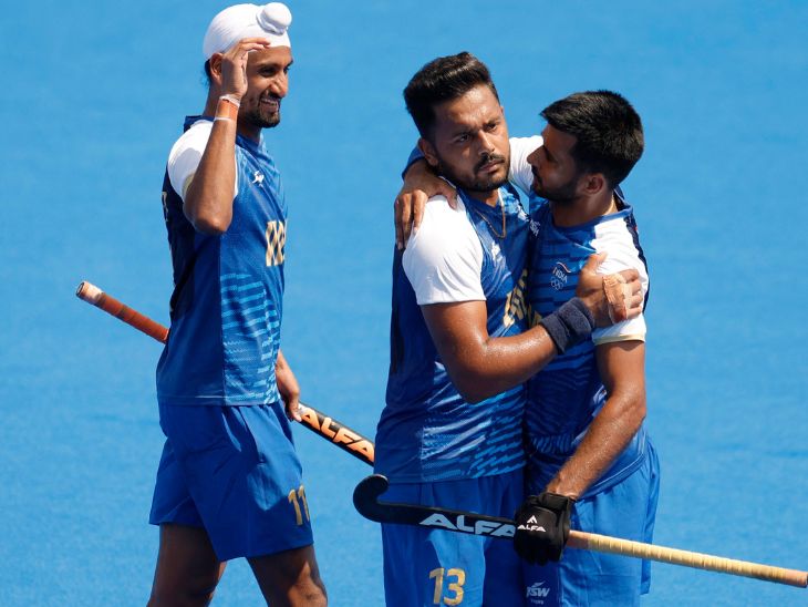 अर्जेंटीना के खिलाफ मैच के दौरान भारतीय कप्तान हरमनप्रीत सिंह।