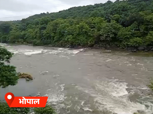 भोपाल के कलियासोत डैम के गेट खुलते ही बड़ी संख्या में पर्यटक नजारा देखने पहुंचे। जिससे 2 किमी लंबा जाम लग गया।