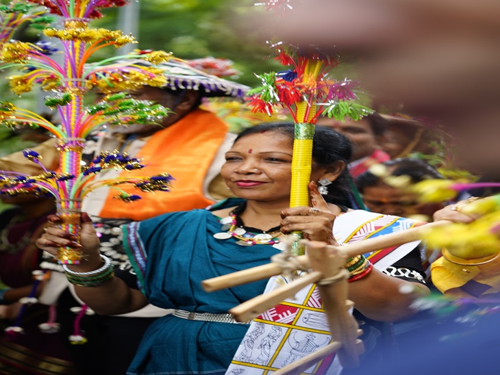 CM साय की पत्नी कौश्ल्या दिखीं अलग अंदाज में।