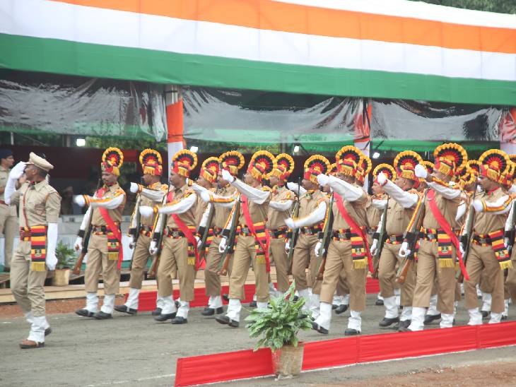 भोपाल में होने वाले मुख्य समारोह की मंगलवार को फुल ड्रेस फाइनल रिहर्सल हुई।