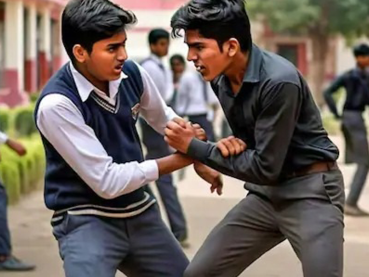 दावा किया जा रहा है कि दोनों स्टूडेंट के बीच तीन-चार दिन से झगड़ा चल रहा था, लेकिन स्कूल प्रशासन को इसकी भनक नहीं लगी। (फोटो- मेटा एआई)